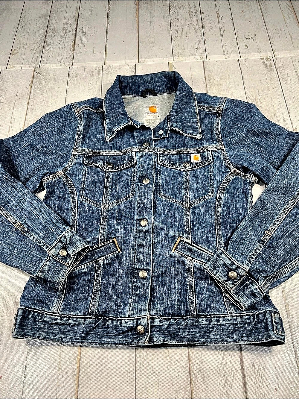 Carhartt Women's Denim Jean Jacket Size Small